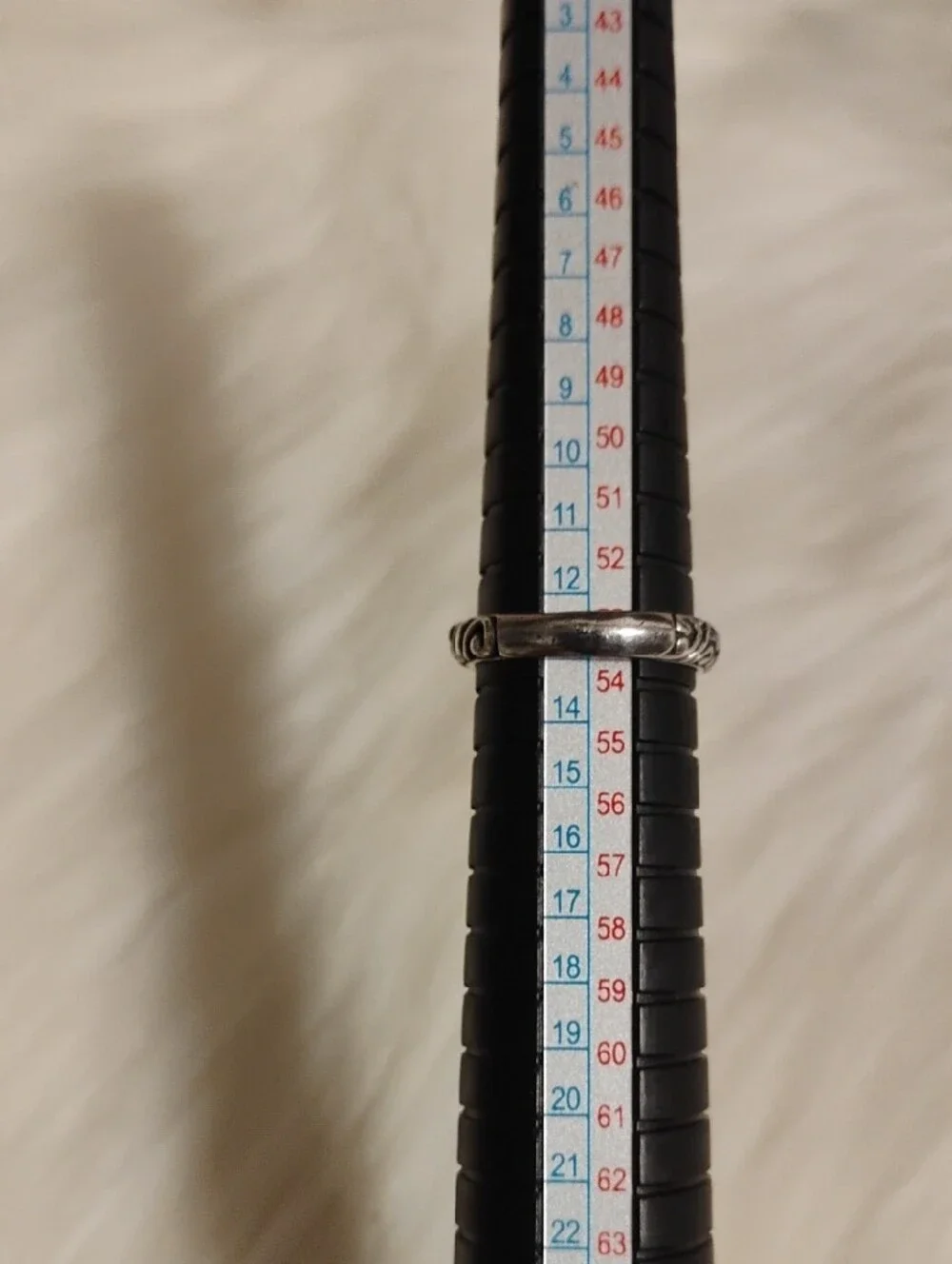 David Schorr 18k & 925 Bypass Ring & Stones 6 1/2